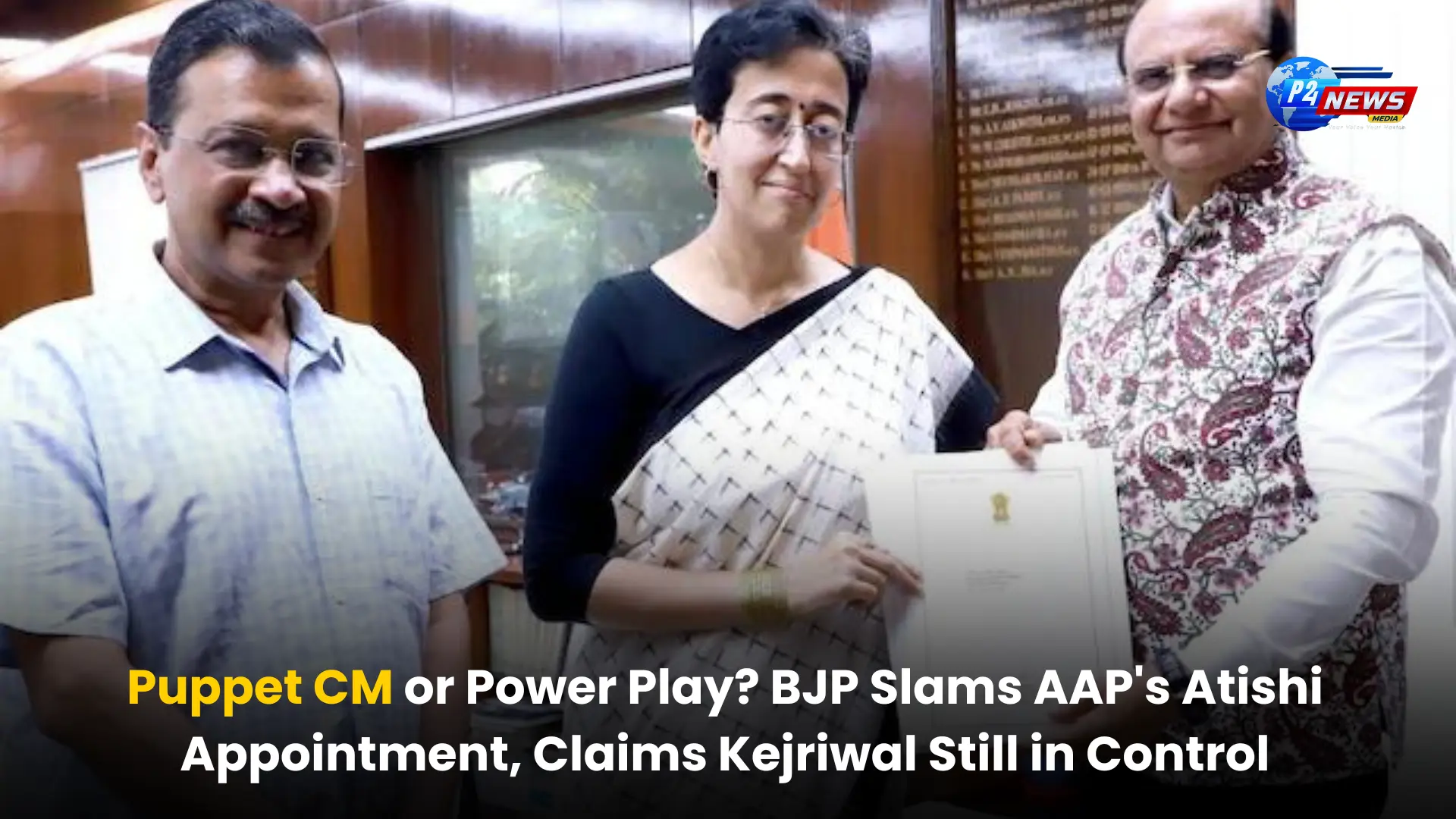 Puppet CM or Power Play? BJP Slams AAP's Atishi Appointment, Claims Kejriwal Still in Control